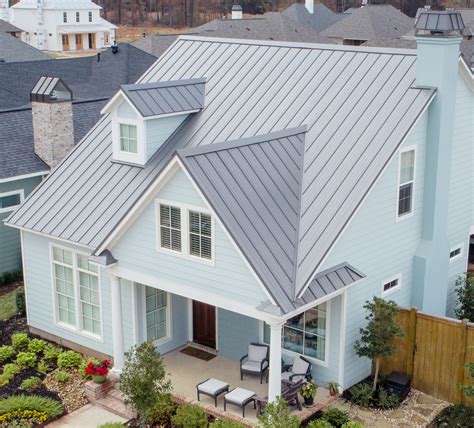 metal roof on tan house|standing seam metal roofing colors.